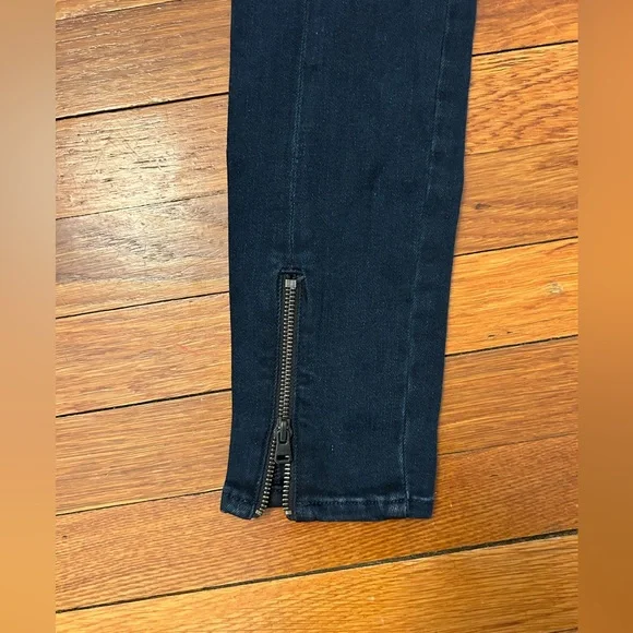 Frame Le Skinny de Jeanne Moto Zip Skinny Jeans - Picture 4 of 6
